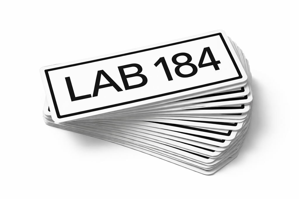 50 FREE CUSTOM STICKERS - ANY LOGO