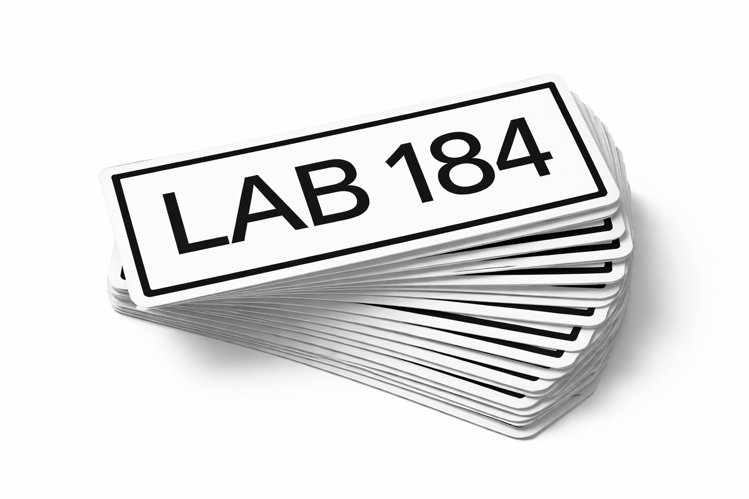 50 FREE CUSTOM STICKERS - ANY LOGO