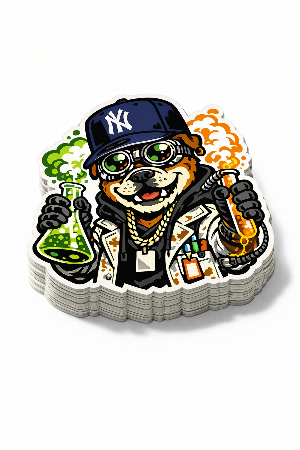 50 FREE CUSTOM STICKERS - ANY LOGO